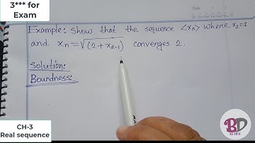 Real Analysis । Real sequence । honours 3rd year   | Chapter 3। Lecture 5