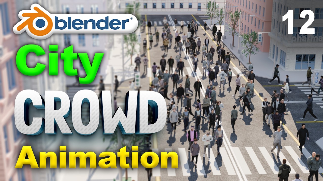 City Audience Real Animation | Free 3d Crowd Animation | Best free Audience Addon