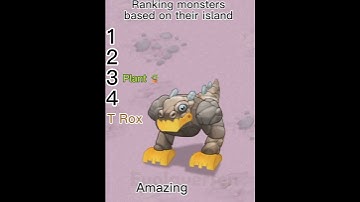 Ranking msm monsters part T rox #mysingingmonsters #msm #rating
