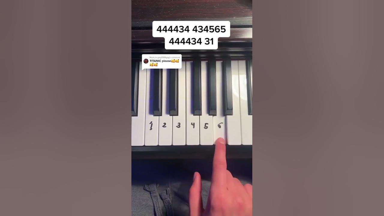My heart will go on 🌹 #piano #tutorial #pianotutorial