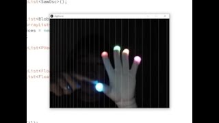 CV-based LED glove theremin project I&#39;m working on.