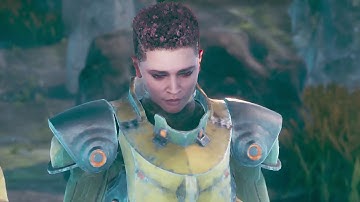 The Outer Worlds Talk to Lieutenant Mercer After Exit Ship
