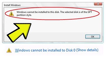2024 Fix: "Windows cannot be installed on this disk. The Disk is of the GPT partition style"