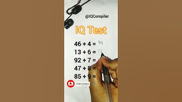 IQ Test || Comment your answer || #shorts #iq #mathpuzzle