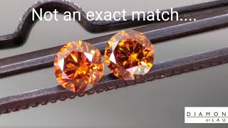 "OMG Orange Diamond pair R8735