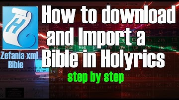 How to Download and Import a Bible into Holyrics step By step Holyrics Tutorial@shortcutguide
