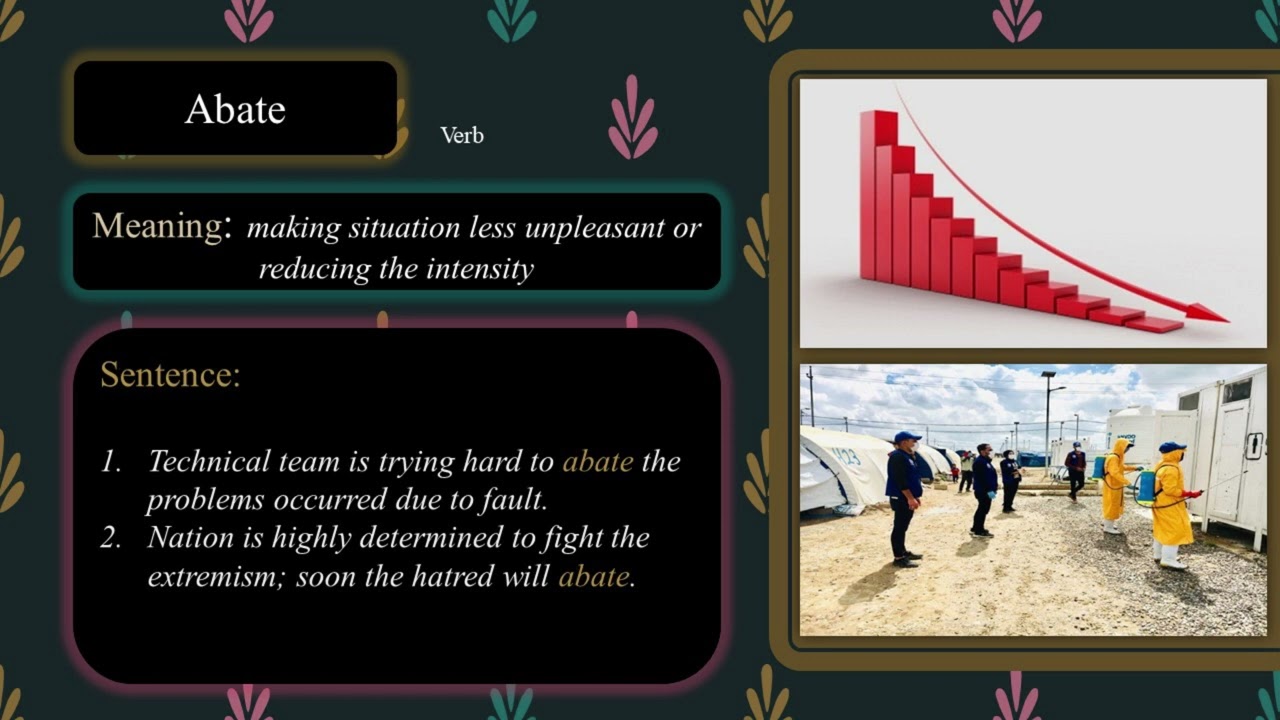 Abate Meaning in Urdu and Hindi