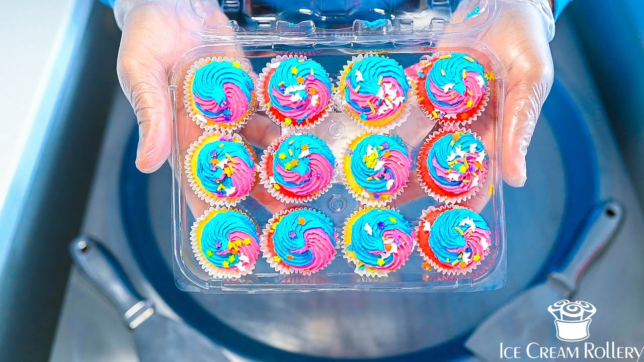 Ice Cream Rolls | B-Day Cake & Sprinkles | Asmr