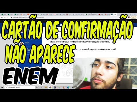 CARTÃO DE CONFIRMAÇÃO NÃO APARECE NO SITE DO INEP ENEM - O QUE FAZER?