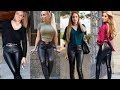 Get new ideas||how to style leather latex faux leggings||Most attractive & most demanding leggings||