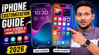 The Ultimate iPhone Customization Guide | Lock Screen & Home Screen (2026) Full Guide [HINDI] screenshot 2
