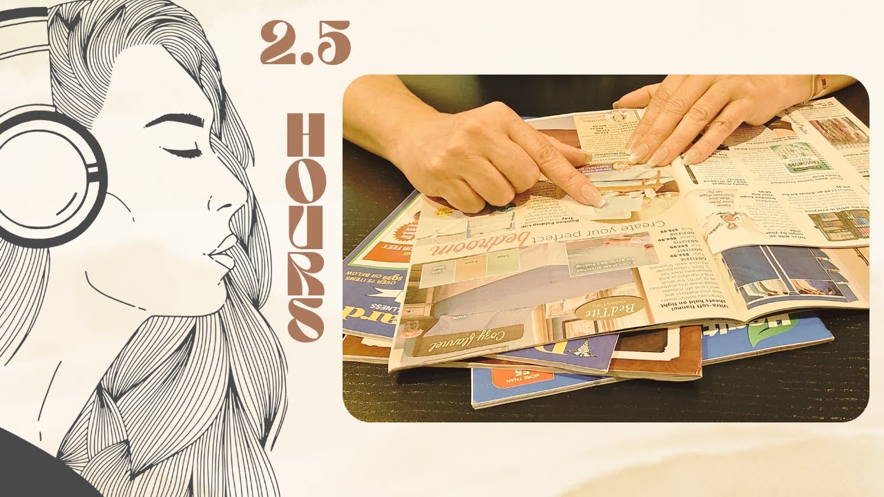 All the Quiet Sounds on Paper Nights | Catalog Page Turning | 2.5 Hours of No Talking ASMR