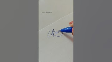 Karan🌷- Signature Style❤️|Comment for Signature| Elite Calligraphy #ytshorts#lettering#shorts