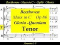 Beethoven - Op86 - Mass in C Major - 2c Gloria - Quoniam - Tenor