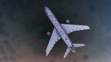 Plane in the middle of a forest / crash flight / forest lumion 4k rendering