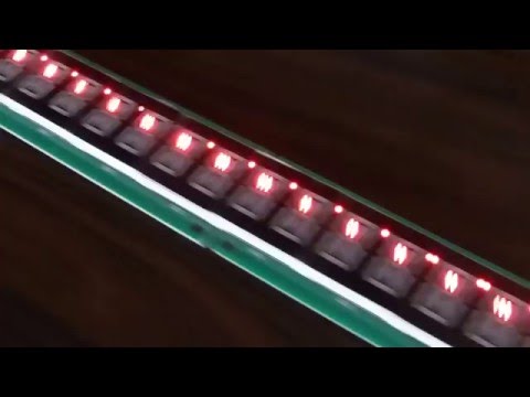 Arduinoに17セグ8桁LEDを7個繫いでみた