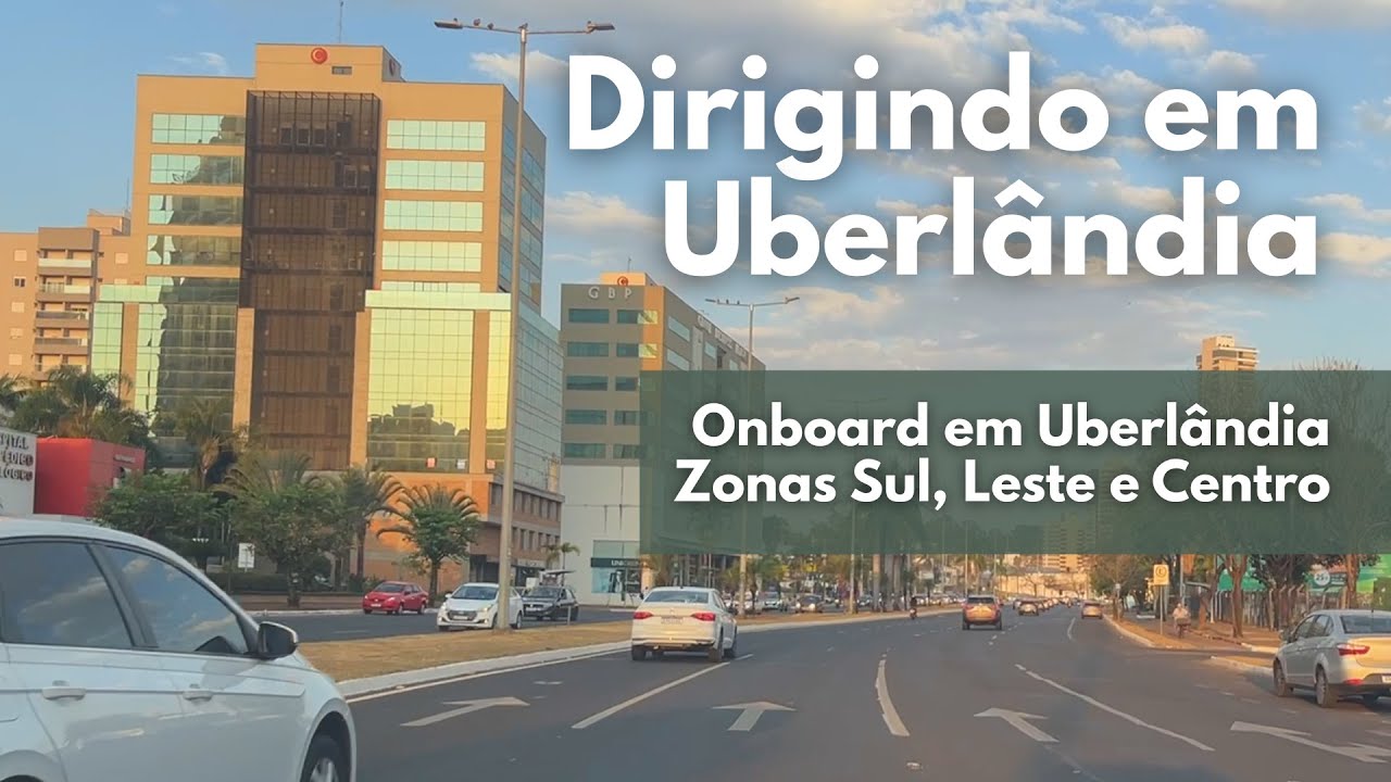 City Drive in Uberlândia, Brazil 🇧🇷 | Relaxing Urban POV
