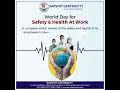 WORLD DAY for SAFETY & HEALTH at WORK | SARVHIT GASTROCITY