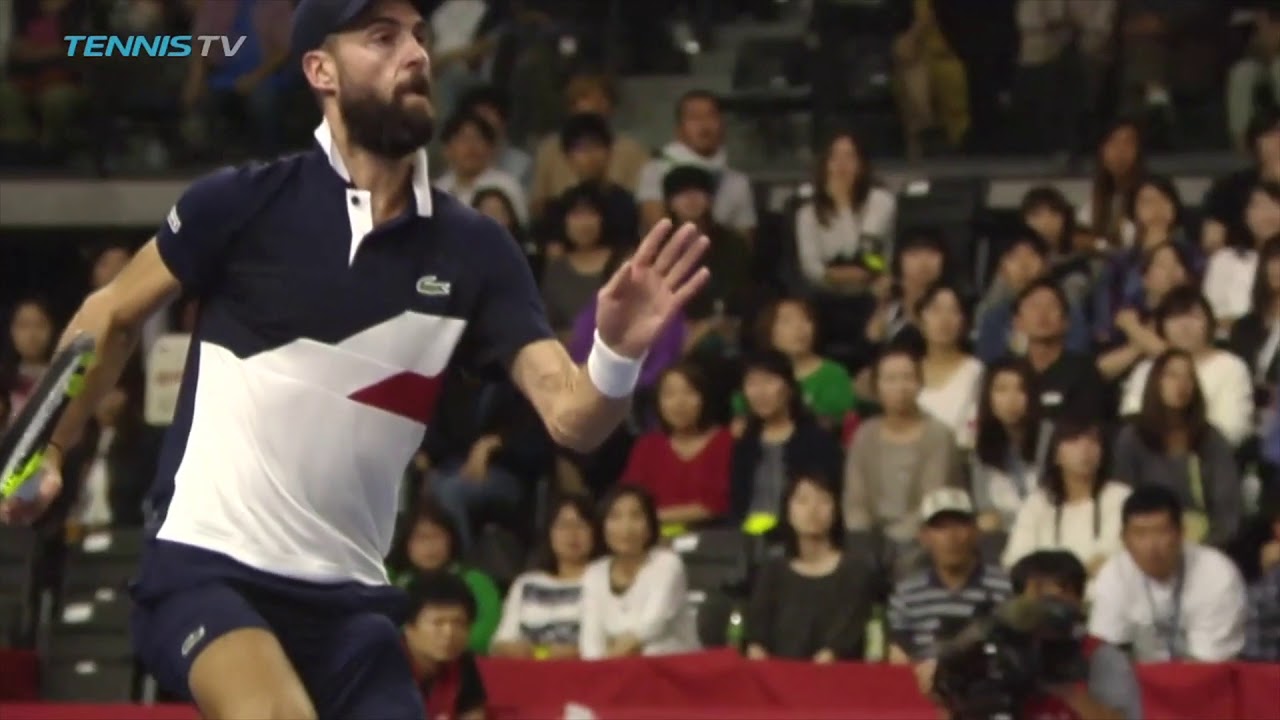 official secrets Benoit Paire hits CRAZY flying tweener | Tokyo 2018