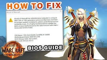 Intel 13th & 14 Generation Processor Updates Needed | How to Update BIOS (MSI) ► WOW: The War Within