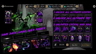 save data lunae unlock all ultimate item (shadow of death). screenshot 5