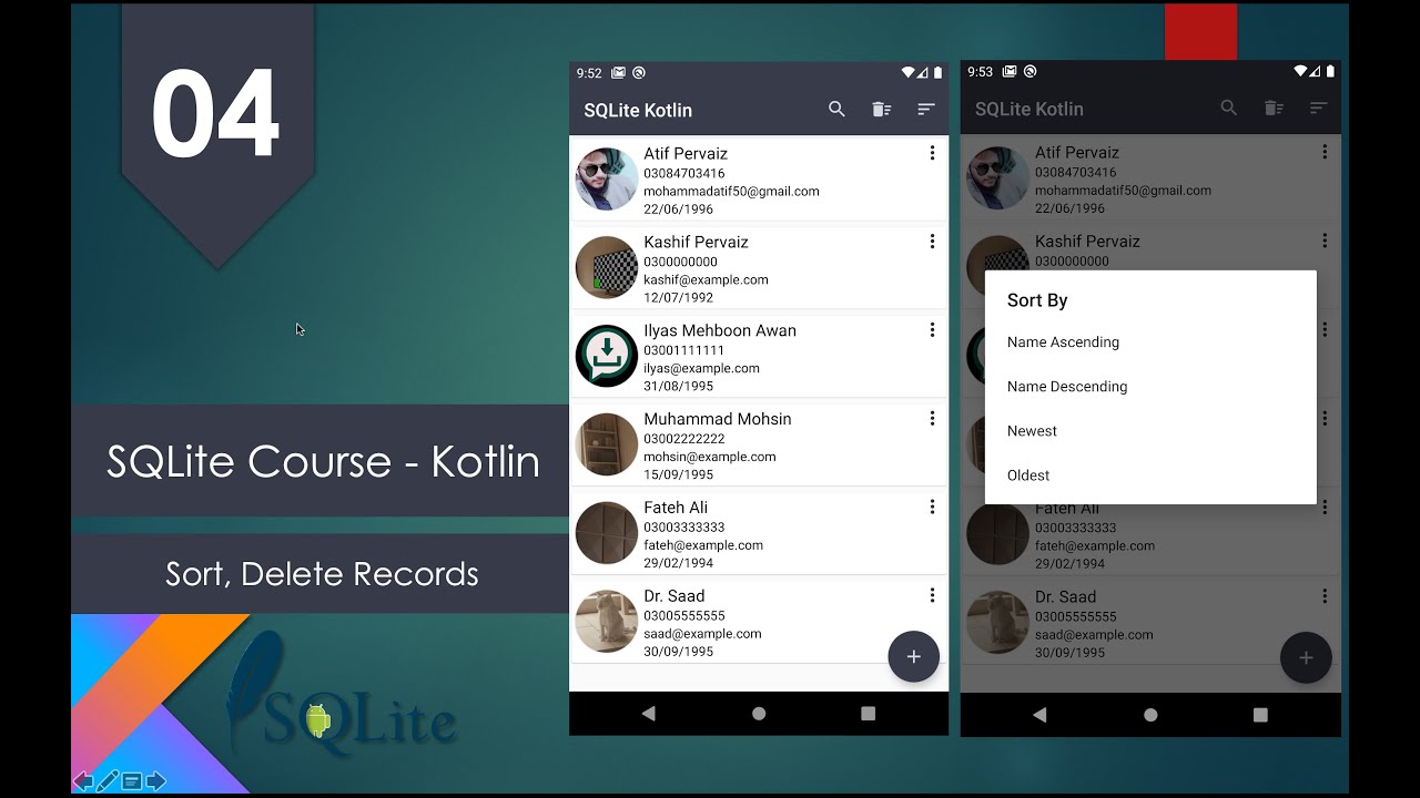 kotlin sqlite kotlin sqlite