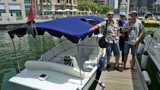 DUBAI MARINA : BOAT RIDE  AROUND THE DUBAI MARINA