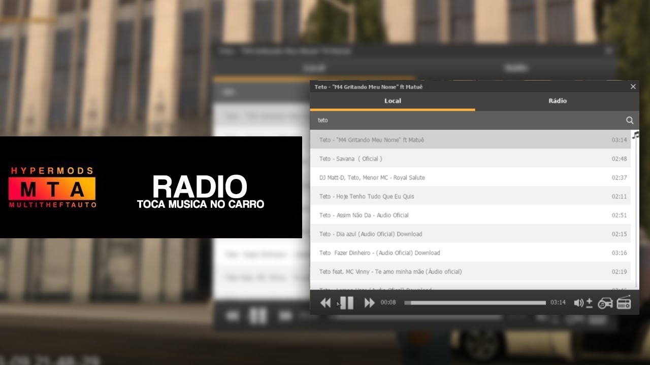 SCRIPT RADIO + TOCANDO NO CARRO (DOWNLOAD FREE) HYPERMODS MTA BRASIL