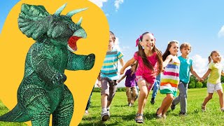 Be the life of the party with the Inflatable Triceratops Party Costume!