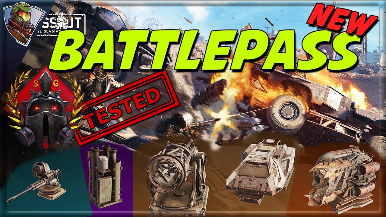 Testing the new weapons & cabin from the upcoming Crossout battlepass and all of their recipes