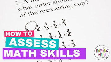 How to Assess Math Skills