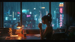 Heavy Cyberpunk Rain 🌧️ Dark Synthwave / Lofi Ambient for Coding &amp; Deep Focus (1 Hour)