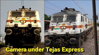 Camera Mounted on Tracks - Lucknow Jn New Delhi IRCTC Tejas Express cruising at High Speed at CNJ