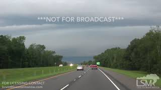 8-11-17 Rayville, LA Driving Into A Severe Warned Thunderstorm With Shelf Cloud