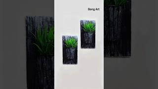 Cardboard Wall Decor #shorts #diy #cardboardcraft #creative #walldecor #aesthetic #youtubeshorts
