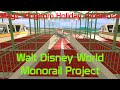 Magic kingdom monorail station christmas ambience  walt disney world trainz monorail project