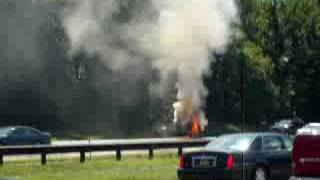 Car fire on the Garden State Parkway