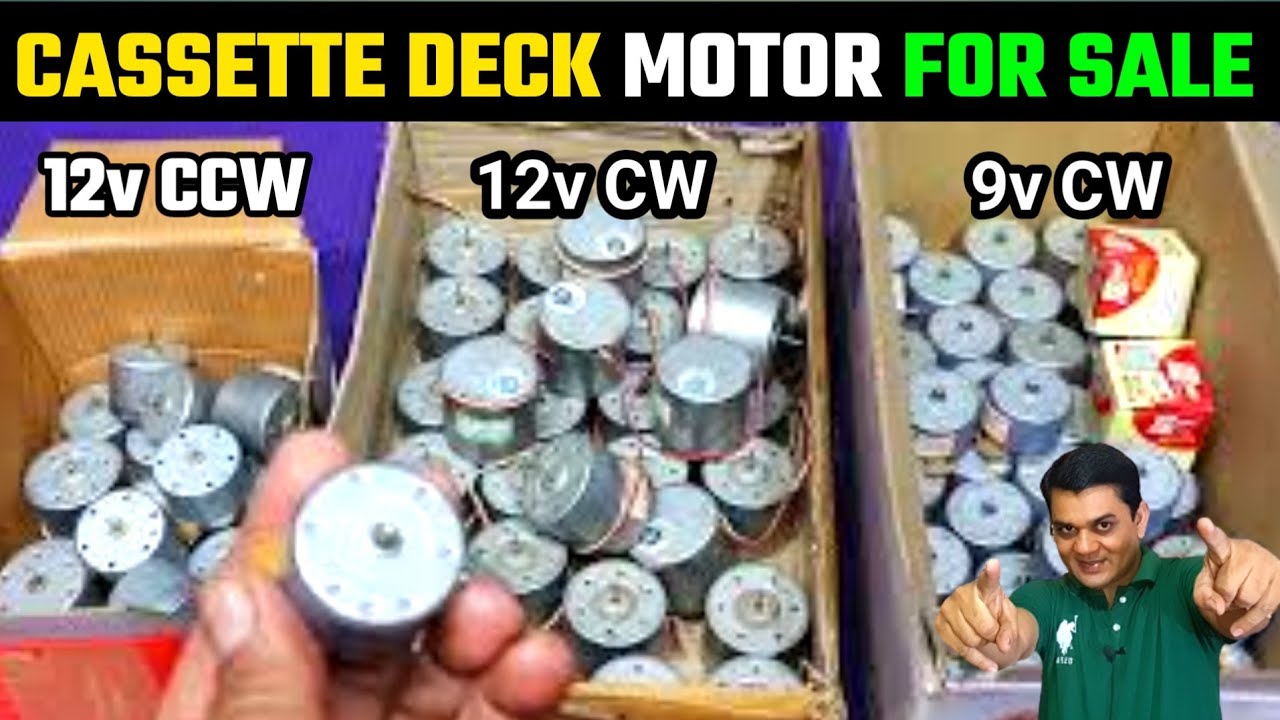 SOLD। New Stock Cassette Deck Motor For Sale । 12v Ccw Motor । 12v Cw