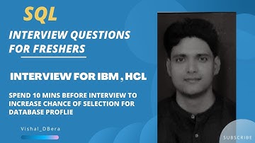 Top 10 SQL Interview Questions And Answers | SQL Interview Preparation | SQL Training | Vishal_DBera
