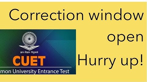 Correction window open for application form of CUET PG 2024