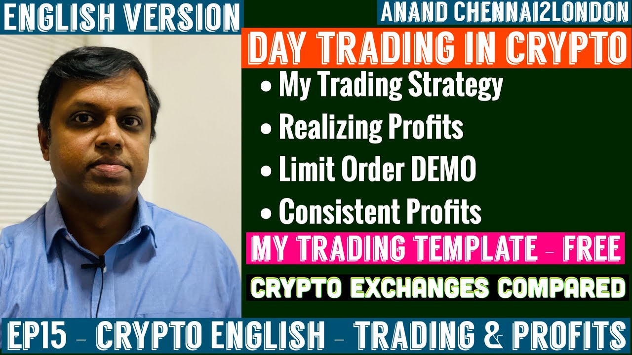 EP15 Crypto Investing ENGLISH | Crypto Day TRADING | Limit Order Demo  |Trading Strategy |My Template