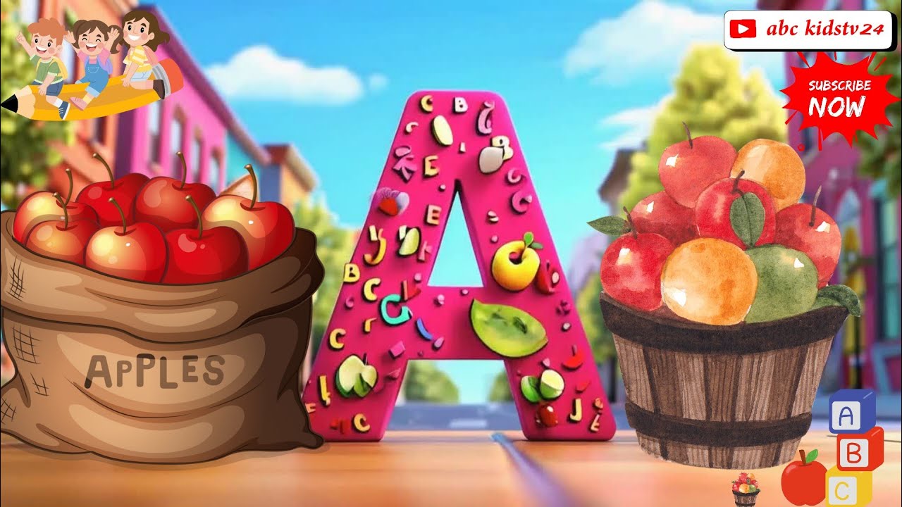 Phonics Song with TWO Words -A For Apple - ABC Alphabet Songs with ...