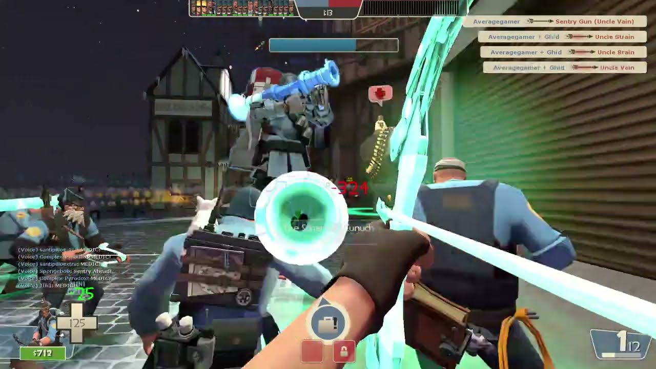 TF2 Engineer Fortress: 1ku with MVM Upgrades - Carrier (Attack/Defend) as Huntsman Sniper