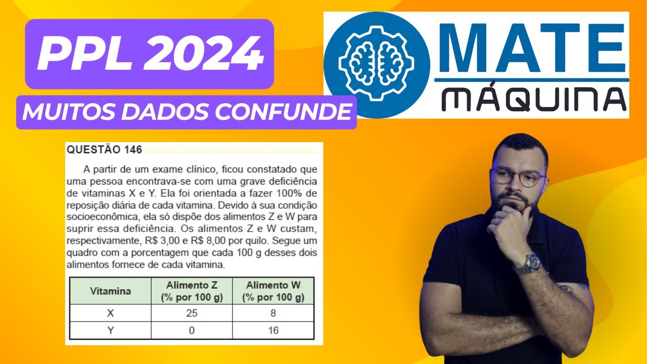 PPL 2024 A partir de um exame clínico, ficou constatado que uma pessoa ...