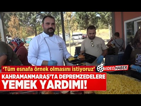Kahramanmaraş'ta depremzedelere yemek