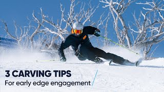 Резьба с ранними углами кромки | 3 совета по катанию на лыжах от профессионала