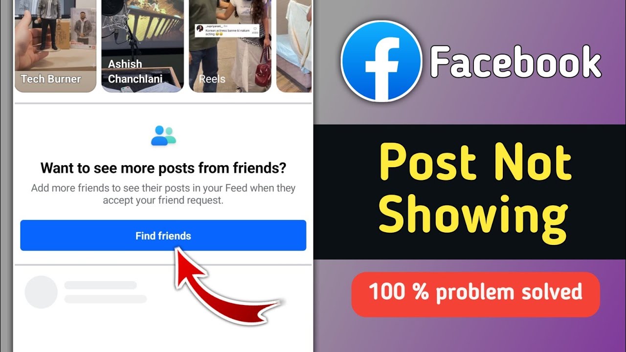 Fix Facebook Want to See More Posts from Friends Problem - YouTube
