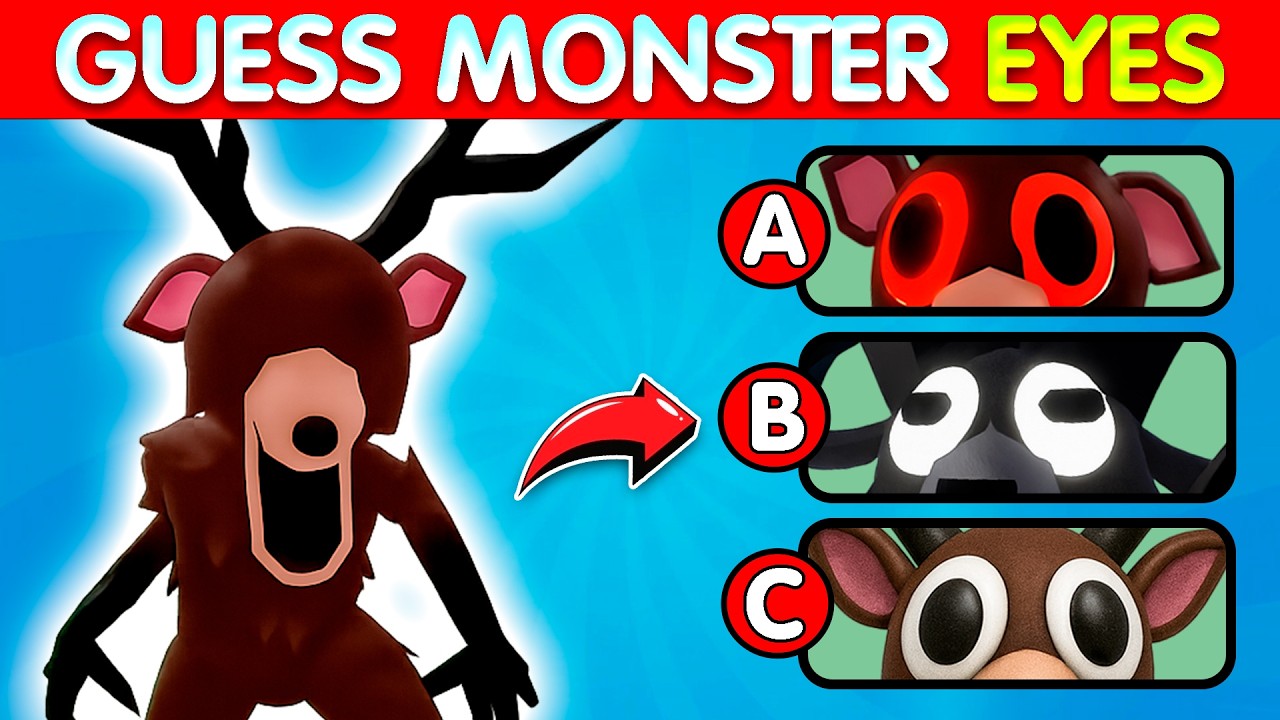 Guess The Eyes & Voice! 👁🎤😱 | 99 Nights In The Forest 🌲🌙 | Deer 🫎 Bat 🦇 Ram 🐏 Bear 🐻