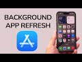 How To Turn ON / OFF Background App Refresh On iPhone