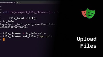 Playwright Python - Upload Files